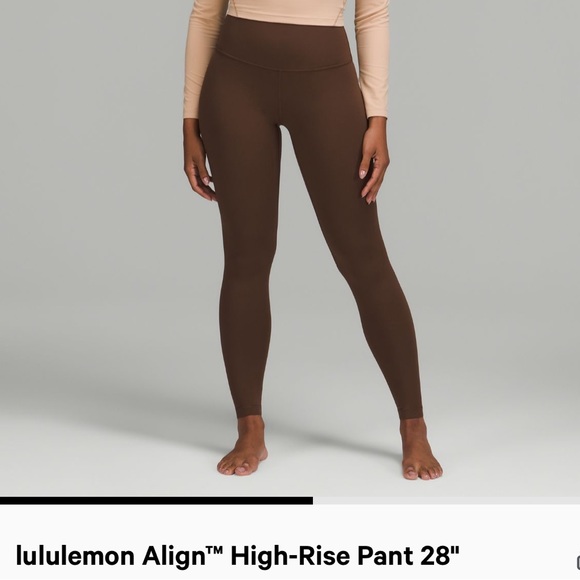 NWT lululemon align 28” leggings JAVA - Picture 2 of 10